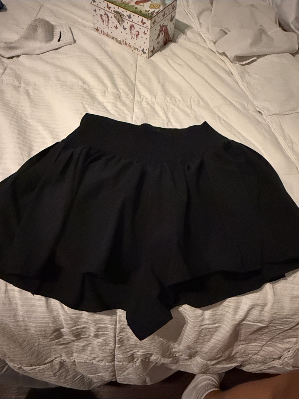 Black Flared Women’s shorts- Classic High-Waist Style